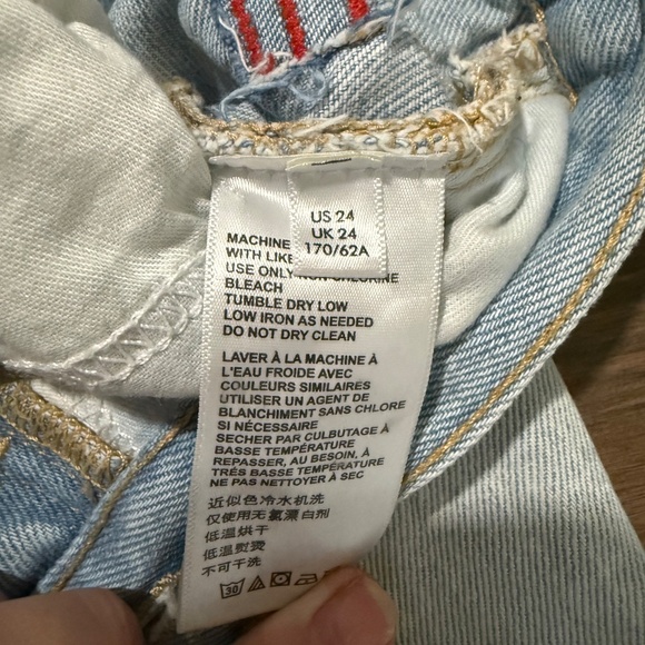 BDG Heavily Distressed Slim Straight High Rise Jeans - Picture 6 of 6